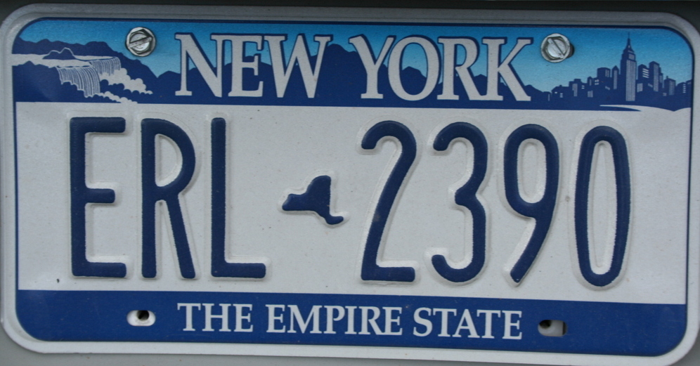 Autokennzeichen, Numberplate USA New York